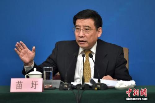 資料圖：苗圩。<a target='_blank' href='http://www.chinanews.com/'>中新社</a>記者金碩攝