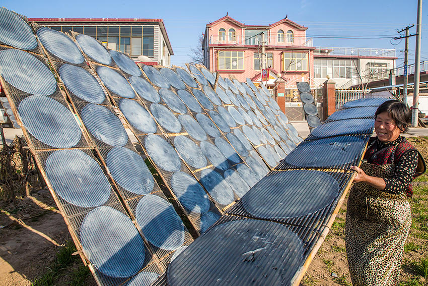 見過傳統(tǒng)技法做粉皮嗎？隨鏡頭走進(jìn)豫東農(nóng)村看看吧