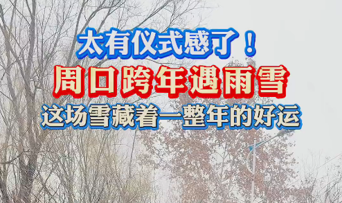 太有儀式感了！周口跨年遇雨雪 這場雪藏著一整年的好運(yùn)